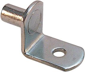 img 2 attached to 🔩 Pack of 8 Prime-Line Products U 10169 Shelf Support Pegs, 1/4 In. Diameter, Steel Material with Nickel Plating