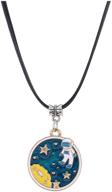 winssi cartoon necklace astronomy universe logo