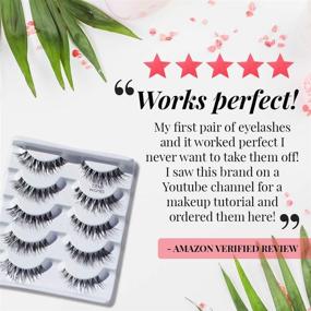 img 2 attached to Enhance Your Look with Ardell Multipack Wispies False Lashes - Long, Fuller, and Natural Eyelashes