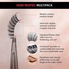 img 1 attached to Enhance Your Look with Ardell Multipack Wispies False Lashes - Long, Fuller, and Natural Eyelashes