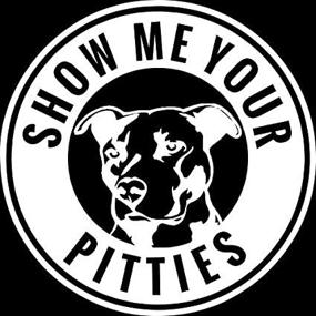 img 1 attached to 🐶 Pitbull Pitties Vinyl Decal Sticker - Cars, Trucks, Walls, Vans, Windows, Laptops - White, 5.5 X 5.5 Inches - KCD1836