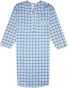 img 1 attached to 👕 Cotton Nightshirt Sleeve for Men – The Perfect Sleep & Lounge Attire for Ultimate Comfort