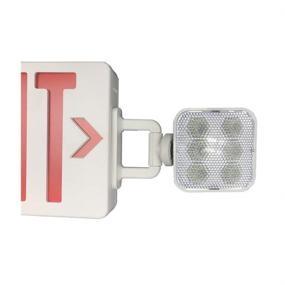 img 3 attached to AmazonCommercial Emergency Exit Sign with Battery 🔋 Backup - 2-Pack, Adjustable Heads, 2 LED Emergency Lights