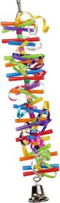 img 3 attached to 🎉 1917 Party Bird Toy for Parrots and Small Birds by Bonka Bird Toys - Ideal for Cockatiels, Budgies, Lovebirds, and Cage Craft Activities