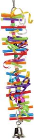 img 2 attached to 🎉 1917 Party Bird Toy for Parrots and Small Birds by Bonka Bird Toys - Ideal for Cockatiels, Budgies, Lovebirds, and Cage Craft Activities