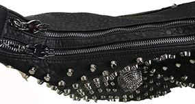 img 2 attached to Rivet Skull Handbag Women Shoulder