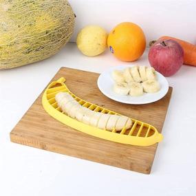 img 2 attached to 🍌 Efficient Banana Slicer: Practical Plastic Kitchen Tool for Easy Salad and Fruit Preparation