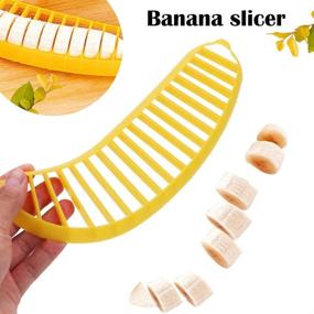 img 1 attached to 🍌 Efficient Banana Slicer: Practical Plastic Kitchen Tool for Easy Salad and Fruit Preparation