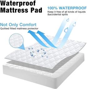 img 3 attached to 🛏️ MAKATZ Queen Waterproof Mattress Protector, Premium Breathable Mattress Cover with Deep Pocket (8-21 Inches)