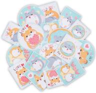 navy peony friendly pet hamster sticker set (18-pack) - 🐹 waterproof, durable, love themed stickers for planners, laptops, water bottles, and more! logo