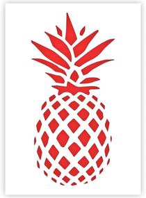 img 4 attached to 🍍 Reusable Pineapple Stencil: Eco-Friendly Furniture Solution