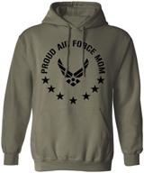 premium active men's heather hooded sweatshirt - proud force clothing logo
