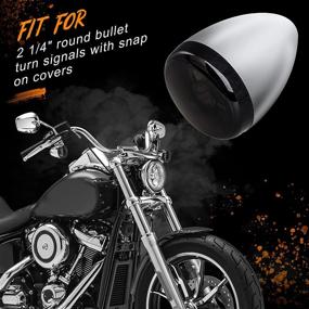 img 3 attached to 🔦 Крышка для дымчатого объектива указателя поворота QUASCO для скутера Harley Street Glide Special Softail Sportster Road King Fatboy - набор из 4 штук, совместима с растягивающейся колбой диаметром 2 дюйма.