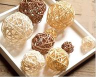 🎍 astra gourmet 18pcs/lot rattan wicker vase fillers, mixed 3 colors for wedding party christmas decoration, assorted sizes(3cm/5cm/7cm) logo