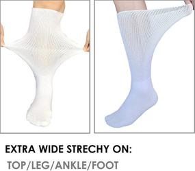 img 2 attached to 🧦 CIRZUEX 2 Pairs Replacement Sock for Air cast Walking Boot - Orthopedic Air Cam Walkers Fracture Boot Socks (White, One Size)