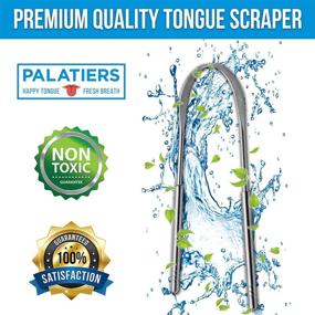 img 1 attached to 👅 Palatiers Tongue Scraper Cleaner - Say Goodbye to Bad Breath & Halitosis - Medical Grade Stainless Steel - 2 Pack for Adults & Kids - Enhance Oral and Dental Health - Eco-Friendly Solution