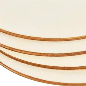 img 1 attached to 🌲 50 Pack of 4 Inch Unfinished Wood Circles - Round Wood Slices for DIY Crafts, Painting, Writing, Décor, Engraving, and Carving - Blank Wooden Cutouts for Projects