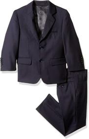 img 2 attached to 👔 Classy & Chic: Isaac Mizrahi Boys' Solid 2pc Slim Fit Wool Suit