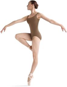 img 4 attached to 👚 Premium Bloch Women's Faire Microlux Tank Leotard: Ultimate Comfort and Style