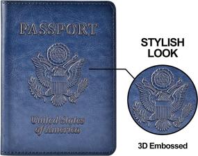 img 1 attached to Passport Vaccine Leather Vaccine Protector