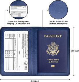img 2 attached to Passport Vaccine Leather Vaccine Protector