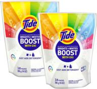 tide brights and whites rescue in-wash laundry booster, 36 count (2 pack of brights) - boost the brilliance of your laundry logo