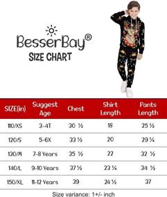 img 1 attached to BesserBay Children Christmas Sweatshirt Years Boys' Clothing ~ Clothing Sets