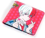 stylish academia todoroki cosplay wallet: genuine leather and exceptional quality logo