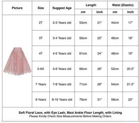 img 3 attached to 👸 Princess Birthday Dresses for Girls' Clothing - Floral Skirts and Skorts