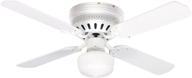 🌀 litex cc42ww4l celeste collection 42-inch ceiling fan: reversible blades, single light kit, white opal glass логотип