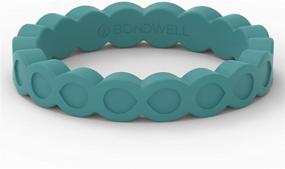 img 3 attached to 💍 BONDWELL Silicone Wedding Ring for Women - A Safe, Durable Band for Active Athletes, Wives, Yoga, Workout, Medical Needs - Preserve Your Finger & Marriage