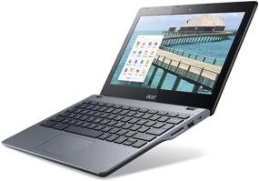 img 2 attached to 🖥️ Acer C720-2844 11.6-inch Google Chromebook Laptop with Intel Celeron 2955U Dual Core Processor, 1.4GHz Speed, 4GB RAM, 16GB SSD - Gray"