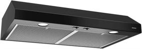 img 4 attached to Black 36-inch Broan-NuTone BCSD136BL Glacier Range Hood with Light & Exhaust Fan for Under Cabinet