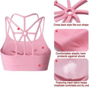 img 1 attached to 👙 YIANNA Strappy Wirefree YA BRA139 Black M Women's Activewear for Lingerie, Sleep, and Lounge