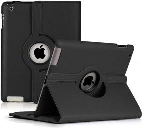 img 3 attached to 📱 RUBAN Case for iPad 2 3 4 (Old Model) 9.7 inch Tablet - Multi-Angle Stand Smart Protective Cover (Auto Wake/Sleep) + Screen Protector - Black