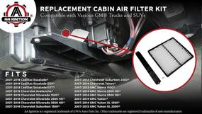 img 2 attached to 🚗 Cabin Air Filter Retrofit Kit for Chevy, Cadillac, and GMC Vehicles - Silverado, Sierra, Yukon, Tahoe, Suburban, Avalanche, Escalade - Replaces OEM Part Numbers