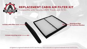 img 1 attached to 🚗 Cabin Air Filter Retrofit Kit for Chevy, Cadillac, and GMC Vehicles - Silverado, Sierra, Yukon, Tahoe, Suburban, Avalanche, Escalade - Replaces OEM Part Numbers