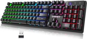 img 4 attached to NPET K11 Wireless Gaming Keyboard: Rechargeable, Backlit and Water-Resistant for PS4, Xbox One, Desktop, PC