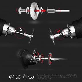 img 1 attached to 🛠️ ZFE 74Pcs Cutting Wheel Set: HSS Circular Saw Blades, Diamond & Resin Cutting Discs, Mandrel & Screwdrivers for Rotary Tools - Wood, Plastic, Metal