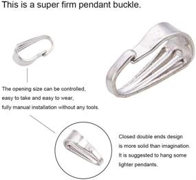 img 1 attached to 🐼 Premium Quality PandaHall Stainless Necklace Connectors - 8.5X3.5mm
