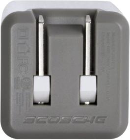 img 1 attached to ⚡️ Compact and Powerful: SCOSCHE USBH121WT SuperCube Flip Single USB Port Wall Charger for USB Devices in White