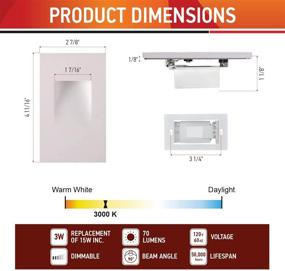 img 2 attached to OSTWIN Outdoor Vertical Stairway Dimmable Lighting & Ceiling Fans for Wall Lights