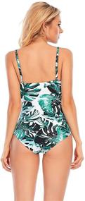 img 2 attached to AIDENOEY Swimsuits Monokini Swimwear Swimsuit Women's Clothing