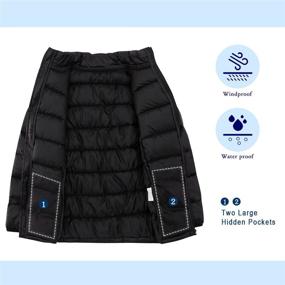 img 2 attached to 🧥 Boys' Jackets & Coats: Stand Up Waterproof Windproof Lightweight Outerwear