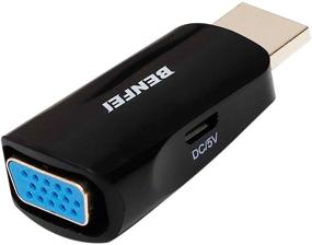 img 4 attached to Benfei Компактный переходник HDMI в VGA покрытый золотом: Улучшение совместимости и подключения для компьютера, ноутбука, монитора, проектора и других устройств.