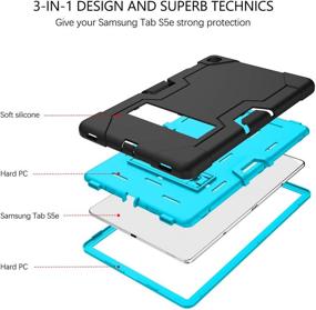 img 3 attached to Guagua Galaxy Tab S5e 10.5 2019 Case - 📱 Heavy Duty 3-in-1 Rugged Protection for Samsung Galaxy Tab S5e 2019