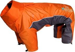 img 1 attached to 🐕 Blizzard Full-Bodied Comfort-Fitted Adjustable and 3M Reflective Winter Insulated Pet Dog Coat Jacket with Blackshark Technology in Large Size, Orange