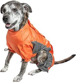 img 3 attached to 🐕 Blizzard Full-Bodied Comfort-Fitted Adjustable and 3M Reflective Winter Insulated Pet Dog Coat Jacket with Blackshark Technology in Large Size, Orange