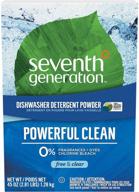 🌿 seventh generation free & clear automatic dishwashing powder – powerful cleaning in a 45 oz container logo