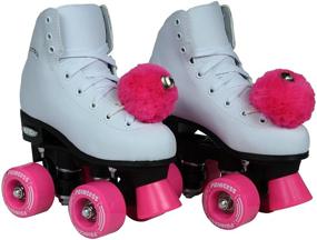 img 1 attached to 👑 Epic Skates Pink Princess Girls Quad Roller Skates - Rule the Rink with Style!